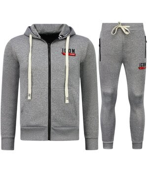 TopStar Dick gewebter Jogginganzug für Herren ICON   Trainingsanzug   Heimanzug für Erwachsene   11986   Grau