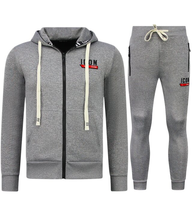 TopStar Dick gewebter Jogginganzug für Herren ICON   Trainingsanzug   Heimanzug für Erwachsene   11986   Grau