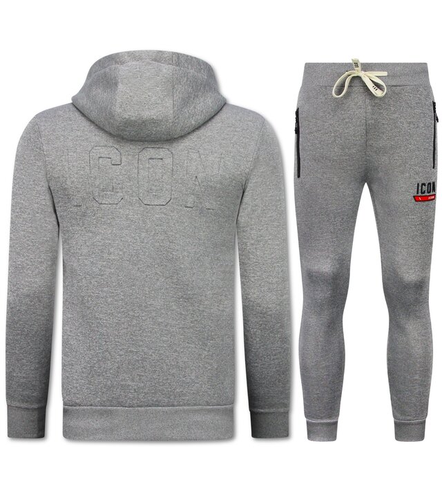 TopStar Dick gewebter Jogginganzug für Herren ICON   Trainingsanzug   Heimanzug für Erwachsene   11986   Grau