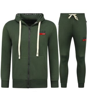 TopStar Dick gewebter Jogginganzug für Herren ICON   Trainingsanzug   Heimanzug für Erwachsene   11986   Grün