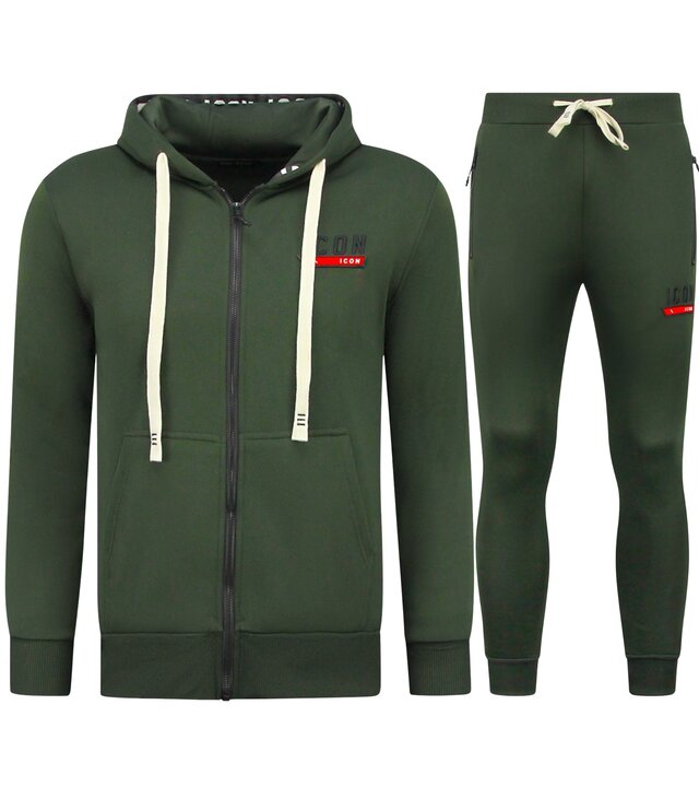 TopStar Dick gewebter Jogginganzug für Herren ICON   Trainingsanzug   Heimanzug für Erwachsene   11986   Grün