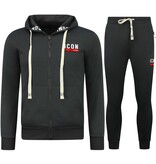 TopStar Dick gewebter Jogginganzug für Herren ICON   Trainingsanzug   Heimanzug für Erwachsene   11986   Schwarz