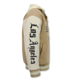 Enos Oversized Baseballjacke mit Kapuze – Herren Bomberjacke – 523 – Braun