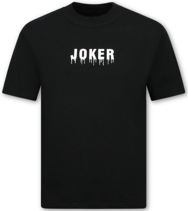 True Rise Herren-T-Shirt mit Aufdruck – Joker-T-Shirt mit Aufdruck – Oversize-Herren-T-Shirt – Lustiges Shirt – 1796 – Schwarz