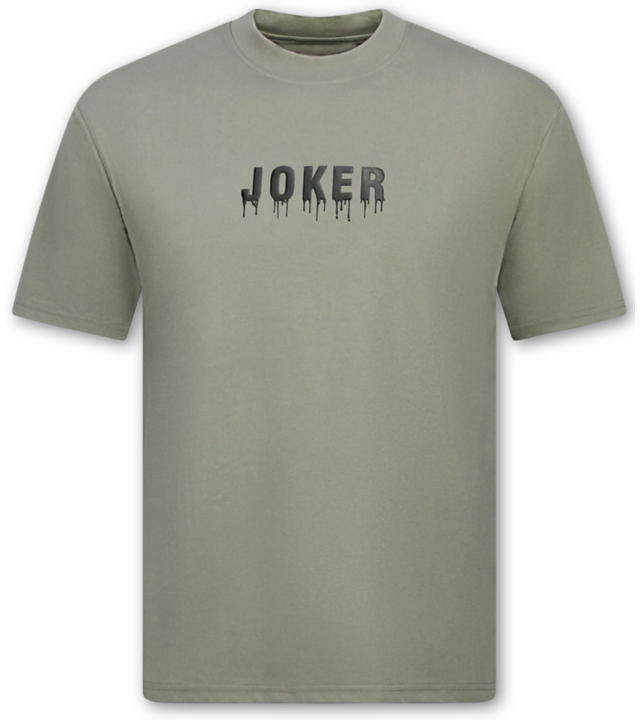 True Rise Joker-T-Shirt mit Aufdruck – Herren-T-Shirt mit Aufdruck – Oversize-Herren-T-Shirt – Lustiges Shirt – 1796 – Grün