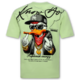 Oversized Herren-T-Shirt – Lustige Herren-T-Shirts – Herren-T-Shirt mit Aufdruck – Lustiges Enten-T-Shirt – 1970 – Grün