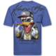 Lustiges Enten-T-Shirt – Oversize-Herren-T-Shirt – Lustige Herren-T-Shirts – Herren-T-Shirt mit Aufdruck – 1970 – Blau