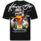 Oversized Herren-T-Shirt – Lustiges Enten-T-Shirt – Lustige Herren-T-Shirts – Herren-T-Shirt mit Aufdruck – 1970 – Schwarz