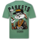 Bedrucktes Herren-T-Shirt – Lustiges Herren-T-Shirt – Oversized Herren-T-Shirt – Lustiges T-Shirt mit Hasenmotiv – 1969 – Grün