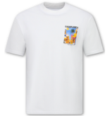 True Rise  Übergroßes Herren-T-Shirt Casablanca – Herren-T-Shirt mit Puzzle-Print – 1997 – Weiß