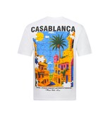 True Rise  Übergroßes Herren-T-Shirt Casablanca – Herren-T-Shirt mit Puzzle-Print – 1997 – Weiß