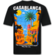 Casablanca Oversized Herren-T-Shirt – Herren-T-Shirt mit Puzzle-Print – 1987 – Schwarz