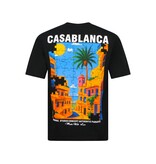 True Rise Casablanca Oversized Herren-T-Shirt – Herren-T-Shirt mit Puzzle-Print – 1987 – Schwarz