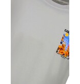 True Rise Casablanca Herren-Oversize-T-Shirt – Herren-T-Shirt mit Puzzle-Print – 1987 – Grau
