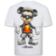 Herren-T-Shirt – Herren-T-Shirt mit lustigem Aufdruck – Herren-T-Shirt mit Aufdruck – Lustiges Shirt mit Mausmotiv – 1975 – Weiß