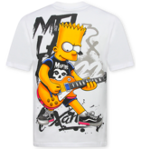 True Rise  Oversized Herren-T-Shirt – Bedrucktes Herren-T-Shirt – Lustige Herren-T-Shirts – Lustiges Simpsons-Shirt – 1991 – Weiß