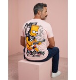True Rise Lustige Herren-T-Shirts – Herrenhemd – Herren-T-Shirt mit Aufdruck – Lustiges Simpsons-Shirt (1991) – Pink