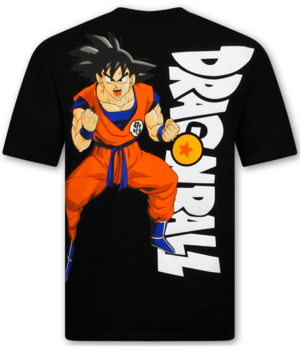 True Rise Übergroßes Herren-T-Shirt – Dragon Ball Herren-T-Shirts – Lustige Herren-T-Shirts – 1965 – Schwarz