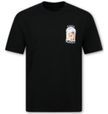 True Rise Herren-T-Shirt – Casablanca Oversized Herren-T-Shirt – Herren-T-Shirt mit Aufdruck – 1988 – Schwarz
