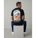 True Rise Herren-T-Shirt – Casablanca Oversized Herren-T-Shirt – Herren-T-Shirt mit Aufdruck – 1988 – Schwarz