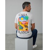 True Rise Herren-T-Shirt – Casablanca Herren-T-Shirt mit Aufdruck – Herren-T-Shirt mit Aufdruck – 1989 – Grau