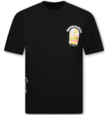 True Rise Oversized Herren-T-Shirt – Marrakech Herren-T-Shirt mit Aufdruck – Schwarz