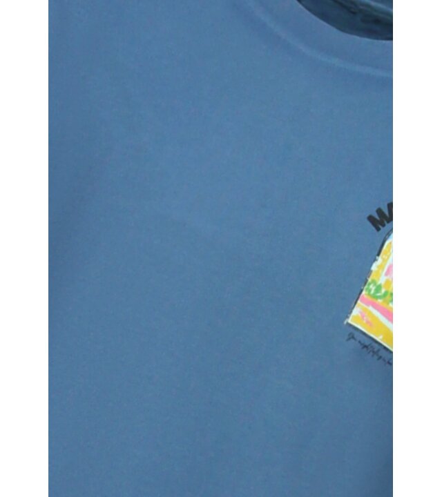 True Rise Herren-T-Shirt mit Aufdruck – Oversized Herren-T-Shirt – Herren-T-Shirt „Marrakech“ mit Aufdruck – 1858 – Blau