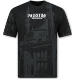 True Rise Palästina Oversized Herren-T-Shirt – Herren-T-Shirt mit Aufdruck – Größe 185 – Schwarz