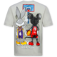 Lustige Herren-T-Shirts – Bedrucktes Herren-T-Shirt – Oversize-Herren-T-Shirt – 303 – Grau