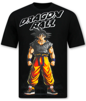 True Rise Dragon Ball Z Herren-Shirt – Lustiges Herren-T-Shirt – Oversized Herren-T-Shirt – 312 – Schwarz