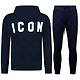 ICON Trainingsanzug für Herren – Herren-Trainingsanzug – Herren-Jogginganzug – Jogginganzug für Erwachsene – 5837 – Dunkelblau