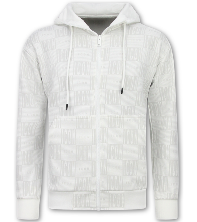 True Rise ICON Herren-Trainingsanzug – Herren-Twinset-Trainingsanzug – Jogginganzug für Erwachsene – 5837 – Weiß