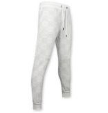 True Rise ICON Herren-Trainingsanzug – Herren-Twinset-Trainingsanzug – Jogginganzug für Erwachsene – 5837 – Weiß