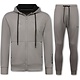ICON Herren-Jogginganzug – Trainingsanzug für Erwachsene – Herren-Loungewear – Herren-Trainingsanzug – 6153 – Grau