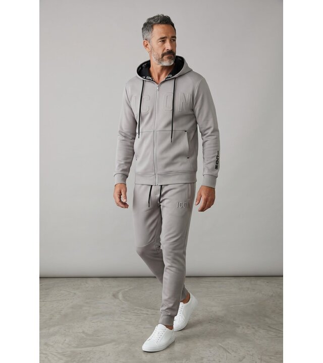 True Rise ICON Herren-Jogginganzug – Trainingsanzug für Erwachsene – Herren-Loungewear – Herren-Trainingsanzug – 6153 – Grau