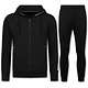 Herren-Trainingsanzüge – ICON Herren-Jogginganzug für Erwachsene – Herren-Loungewear – Herren-Trainingsanzug – 6153 – Schwarz