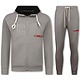 ICON Herren-Trainingsanzug – Jogginganzug für Erwachsene – Loungewear – Trainingsanzug – 6157 – Grau
