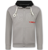 True Rise ICON Herren-Trainingsanzug – Jogginganzug für Erwachsene – Loungewear – Trainingsanzug – 6157 – Grau