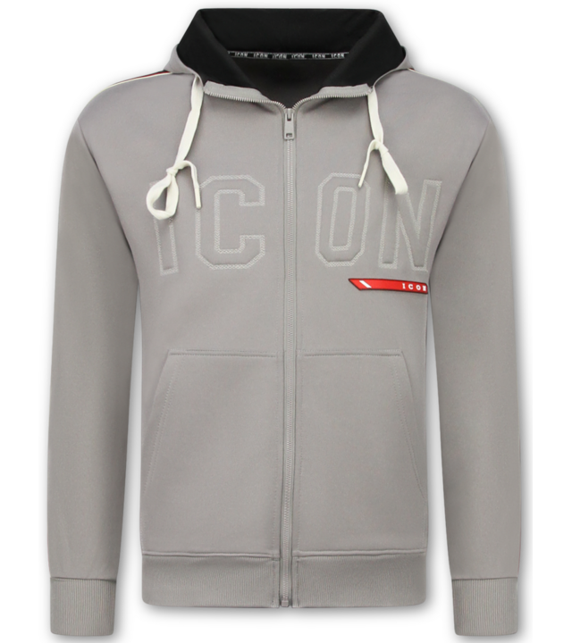 True Rise ICON Herren-Trainingsanzug – Jogginganzug für Erwachsene – Loungewear – Trainingsanzug – 6157 – Grau