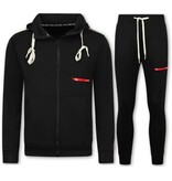 True Rise ICON Trainingsanzug für Herren – Jogginganzug für Herren – Loungewear für Herren – Trainingsanzug – 6157 – Schwarz
