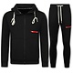 ICON Trainingsanzug für Herren – Jogginganzug für Herren – Loungewear für Herren – Trainingsanzug – 6157 – Schwarz