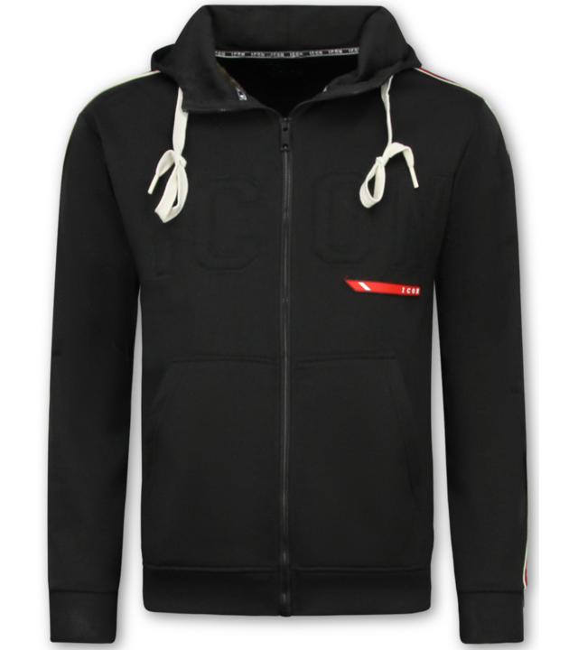 True Rise ICON Trainingsanzug für Herren – Jogginganzug für Herren – Loungewear für Herren – Trainingsanzug – 6157 – Schwarz