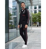 True Rise ICON Trainingsanzug für Herren – Jogginganzug für Herren – Loungewear für Herren – Trainingsanzug – 6157 – Schwarz