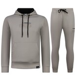 True Rise ICON Hoodie-Trainingsanzug für Herren – Jogginganzug für Erwachsene – Loungewear für Herren – 6152 – Grau