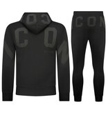 True Rise ICON Hoodie Herren-Jogginganzug – Herren-Trainingsanzug – Herren-Loungewear für Erwachsene – 6152 – Schwarz