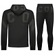 ICON Hoodie Herren-Jogginganzug – Herren-Trainingsanzug – Herren-Loungewear für Erwachsene – 6152 – Schwarz