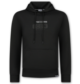True Rise ICON Hoodie Herren-Jogginganzug – Herren-Trainingsanzug – Herren-Loungewear für Erwachsene – 6152 – Schwarz