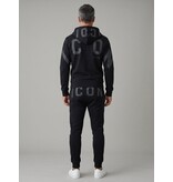 True Rise ICON Hoodie Herren-Jogginganzug – Herren-Trainingsanzug – Herren-Loungewear für Erwachsene – 6152 – Schwarz
