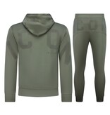 True Rise ICON Herren-Loungewear – Herren-Trainingsanzug – Herren-Jogginganzug für Erwachsene – 6152 – Grün