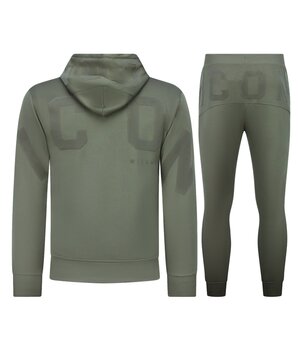 True Rise ICON Herren-Loungewear – Herren-Trainingsanzug – Herren-Jogginganzug für Erwachsene – 6152 – Grün